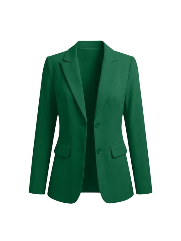 Blazers for Women Solid Color Smart Suit Jacket Formal Business Lapel Cardigans,Office Work, Wedding Guest Coats