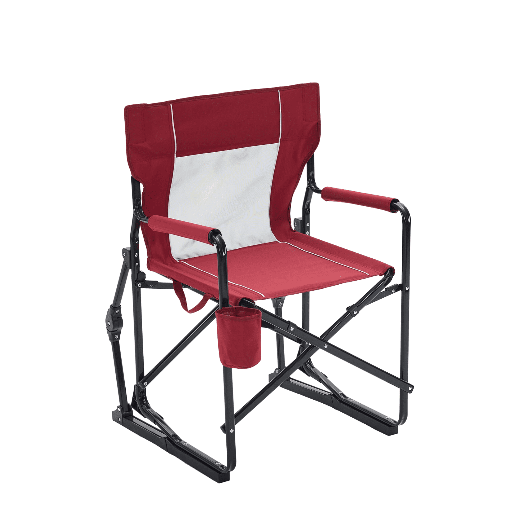 Blazezo Portable Folding Rocking Camping Chair, Outdoor Rocker with ...