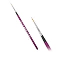 thumbnail image 1 of Blazin Brush Details Face Painting Brush by Marcela Bustamante - Round 2/0, Professional Face Painting Brush, Taklon Bristles, Purple Handle, 1 of 1