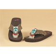 thumbnail image 1 of Blazin Roxx 4119202-07 Ladies Crystal Flip Flops, Brown - Size 7, 1 of 1