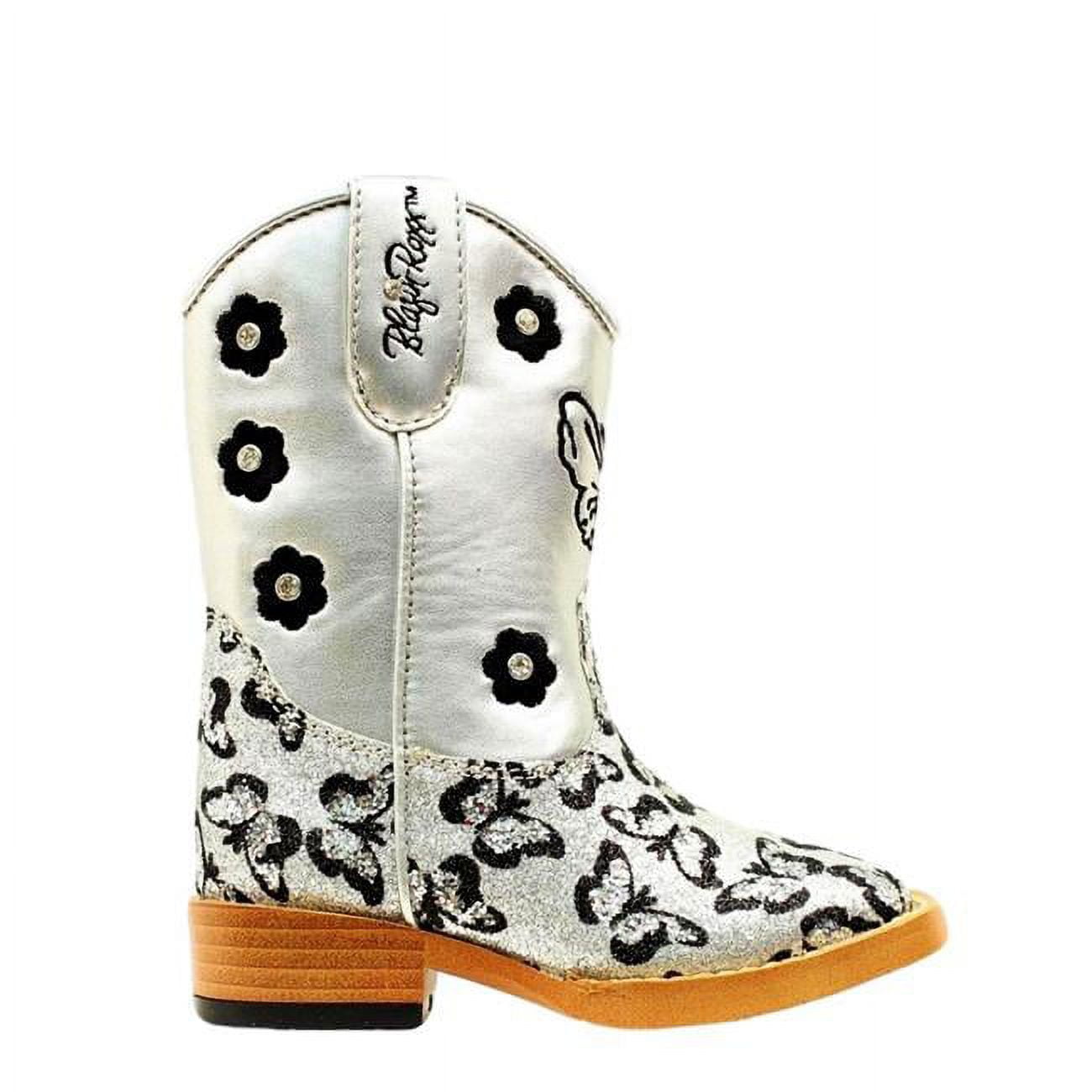 boog!。 Blazin Roxx 4411066-05.5 Pecos Glitter Zipper Cowgirl Boot