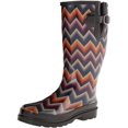 thumbnail image 1 of Blazin Roxx 58098-11 Ladies Chandra Chevron Round Toe Rain Boots, Size 11, 1 of 1