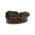 thumbnail image 1 of Blazin Roxx N3523402-M 1.5 in. Womens Rhinestone Edges Western Belt, Brown - Medium, 1 of 1