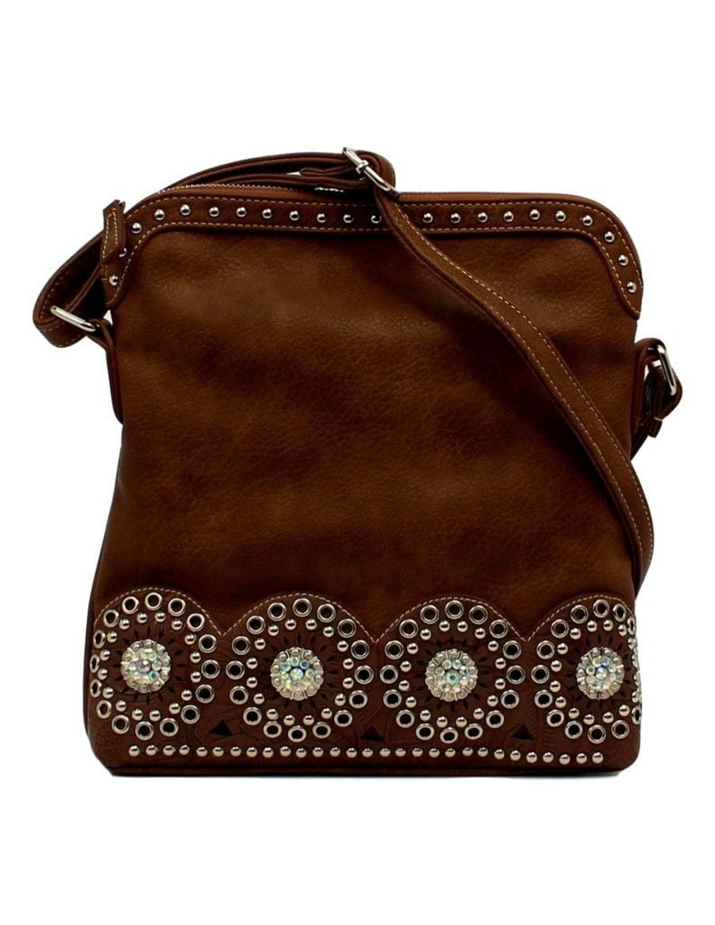 Blazin Roxx Western Handbag Women Rhianna Messenger Bag Brown