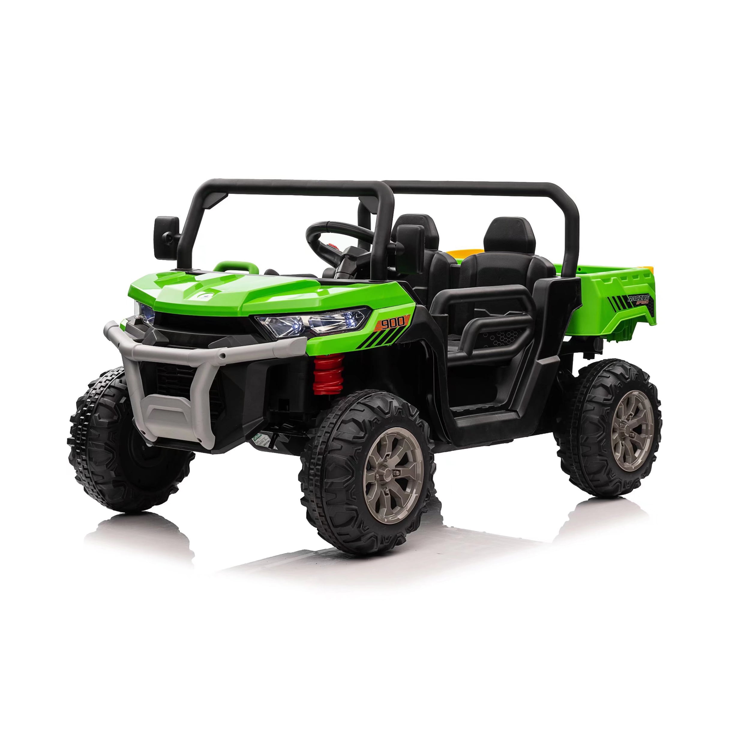 Blazin' Wheels 12V Battery Operated Green Utility Truck W/RC Rideon