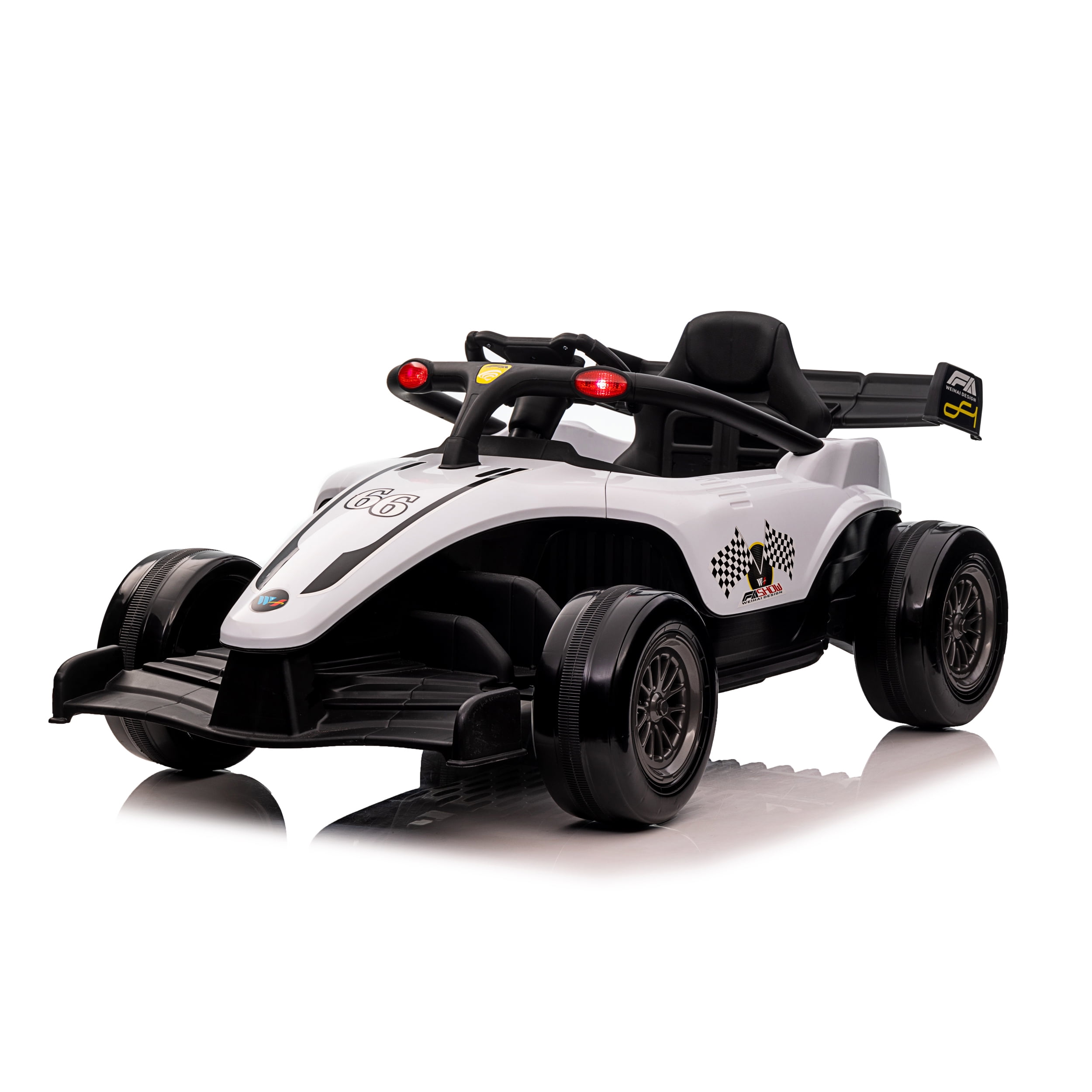 12V Pink Ride-On Truck with Remote Control and LED Lights