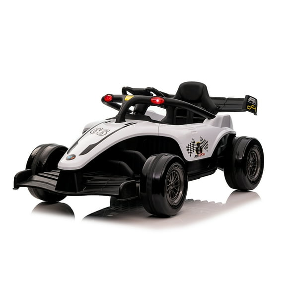 Blazin' Wheels 12V Battery Operated Formula One Ride-On Car with Remote Control, White