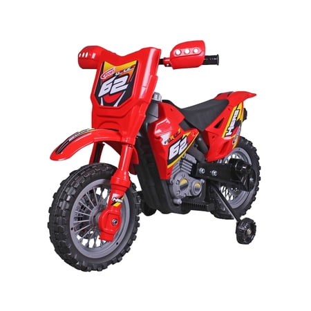 Blazin' Wheels Red 6V Dirt Bike - Battery Operated Rideon - Unisex Item, Ages 3 Years and up