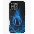 thumbnail image 1 of Blazing Blue Baseball in Motion M0336 Phone Case for iPhone 17 16 15 14 13 12 11 Pro Max, 1 of 2