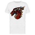 thumbnail image 1 of Blazing Dragon Head T-Shirt Men -Image by Shutterstock, Male XX-Large, 1 of 2