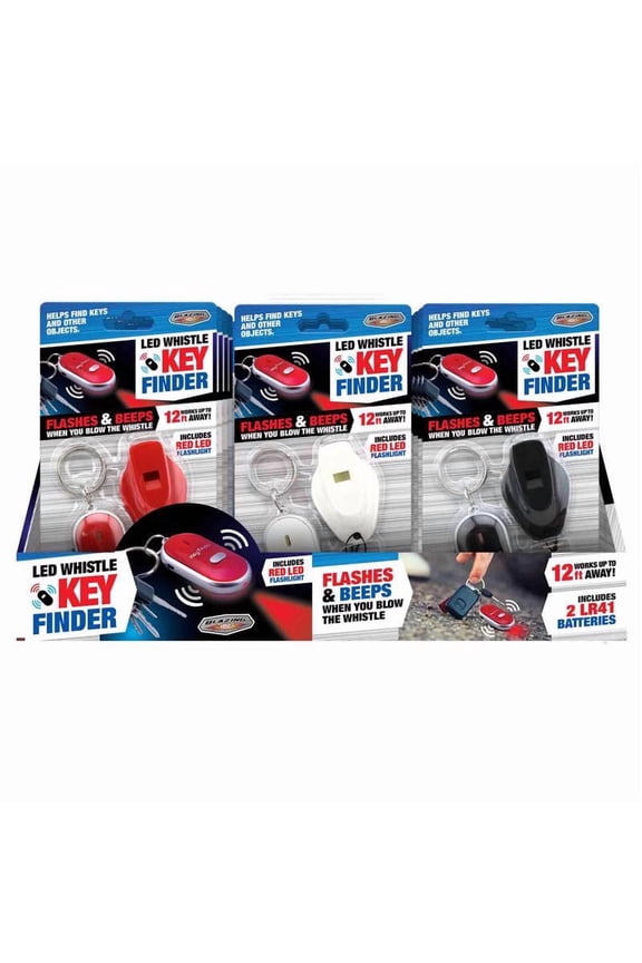 Plastic Assorted LED Whistle Key Finder