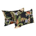 thumbnail image 1 of Blazing Needles 19-inch by 11-inch Outdoor Throw Pillows (Set of 2, Multiple Patterns) - 19 x 11 Freeport Floral, 1 of 2