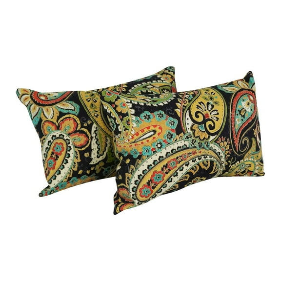 Blazing Needles 12 x 20-inch Rectangular Spun Poly Throw Pillows (Set of 2)