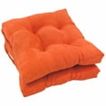 thumbnail image 1 of 16-inch Solid Micro Suede Square Tufted Chair Cushions (Set of 2), 1 of 5