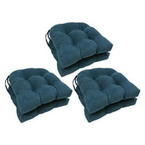 Blazing Needles 16-inch Solid Microsuede U-shaped Tufted Chair Cushions (Set of 6) 916X16US-T-6CH-MS-TL