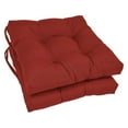thumbnail image 1 of 16-inch Solid Twill Square Tufted Chair Cushions (Set of 2), 1 of 2