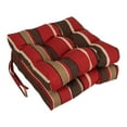 thumbnail image 1 of Blazing Needles 16-inch Outdoor Square Chair Cushion, 16" x 16", Montserrat Sangria 2 Count, 1 of 2