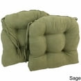 thumbnail image 1 of Blazing Needles  16-inch Microsuede Dining Chair Cushions (Set of 2), 1 of 5