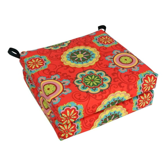 Blazing Needles 16-inch Outdoor Cushion, Farrington Terrace Grenadine