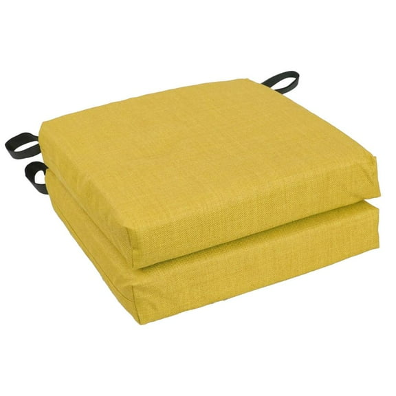 Blazing Needles 16-inch Outdoor Cushion, Lemon