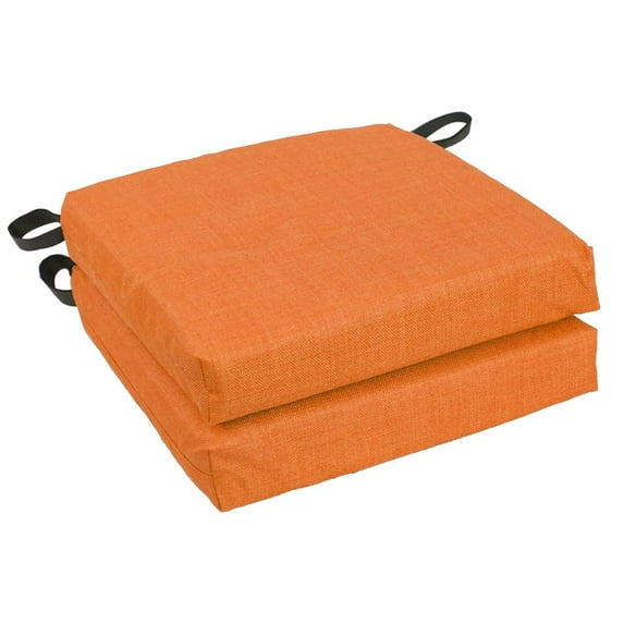 Blazing Needles 16-inch Outdoor Cushion, Tangerine Dream