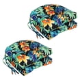 thumbnail image 1 of Blazing Needles 16-inch Outdoor Rounded Back Chair Cushion, 16" x 16", Beachcrest Caviar 4 Count, 1 of 2