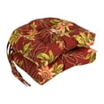 thumbnail image 1 of Blazing Needles 16-inch Outdoor Rounded Back Chair Cushion, 16" x 16", Passion Ruby 2 Count, 1 of 2