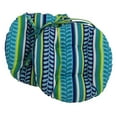 thumbnail image 1 of 16-inch Outdoor Spun Polyester Tufted Chair Cushion (Set of 2) - Pike Azure, 1 of 5