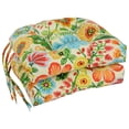 thumbnail image 1 of Blazing Needles 16-inch Polyester Patterned Outdoor U-shaped Chair Cushions (Set of 2), 1 of 4