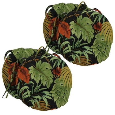 16-inch Outdoor Spun Polyester Tufted Chair Cushion (Set of 4)