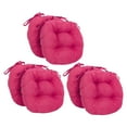 thumbnail image 1 of Blazing Needles 16-inch Round Indoor Microsuede Chair Cushions (Set of 2, 4, or 6) Bery Berry Set of 6, 1 of 5