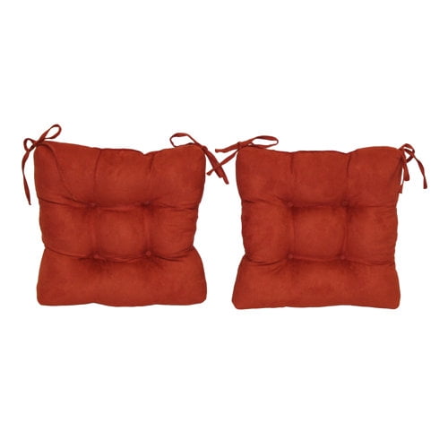 Blazing Needles 16-inch Indoor/Outdoor Square Chair Cushion, 16" x 16", Cocoa 2 Count