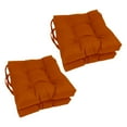 thumbnail image 1 of Blazing Needles 16-inch Spun Polyester Solid Outdoor Square Tufted Chair Cushion, 1 of 5