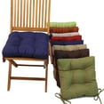 thumbnail image 1 of Blazing Needles 16-inch Indoor/Outdoor Square Chair Cushion, 16" x 16", Wheat 4 Count, 1 of 5