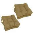 thumbnail image 1 of Blazing Needles 16-inch Indoor/Outdoor Square Chair Cushion, 16" x 16", Wheat 4 Count, 1 of 5
