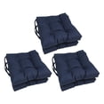 thumbnail image 1 of 16-inch Spun Polyester Solid Outdoor Square Tufted Chair Cushions (Set of 6) 916X16SQ-T-6CH-REO-SOL-05, 1 of 1