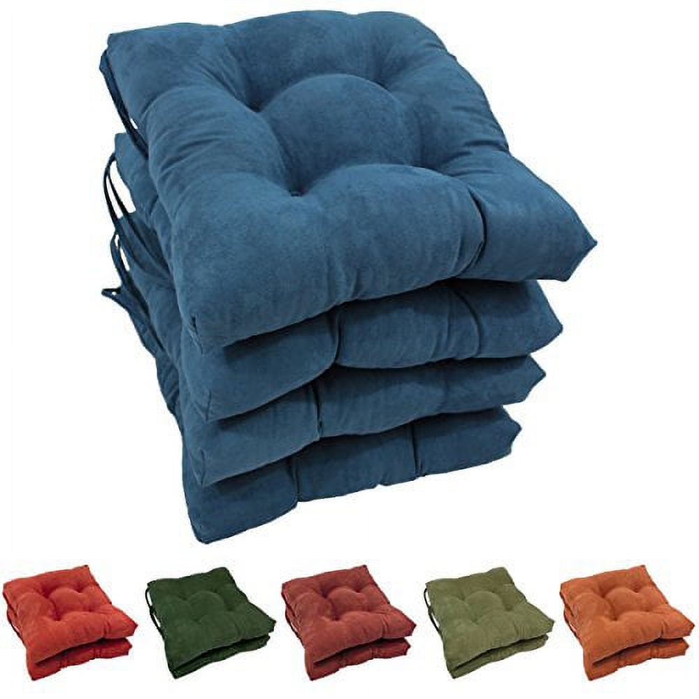 Blazing Needles 8 To 9 In. Solid Microsuede Double Corded Full Futon Cover Set With Four Throw Pillows Ultra Violet Set Of 5
