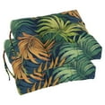 thumbnail image 1 of Blazing Needles 16-inch Spun Polyester Patterned Outdoor Square Tufted Chair Cushions (Set of 2), 1 of 4
