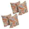 thumbnail image 1 of Blazing Needles 9910-S4-ID-149 17 in. Jacquard Throw Pillows with Inserts, Zucchini Tanger - Set of 4, 1 of 3