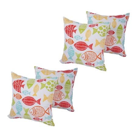 Spun Polyester 17-inch Outdoor Throw Pillows (Set of 4) CO-JO16-11-S4