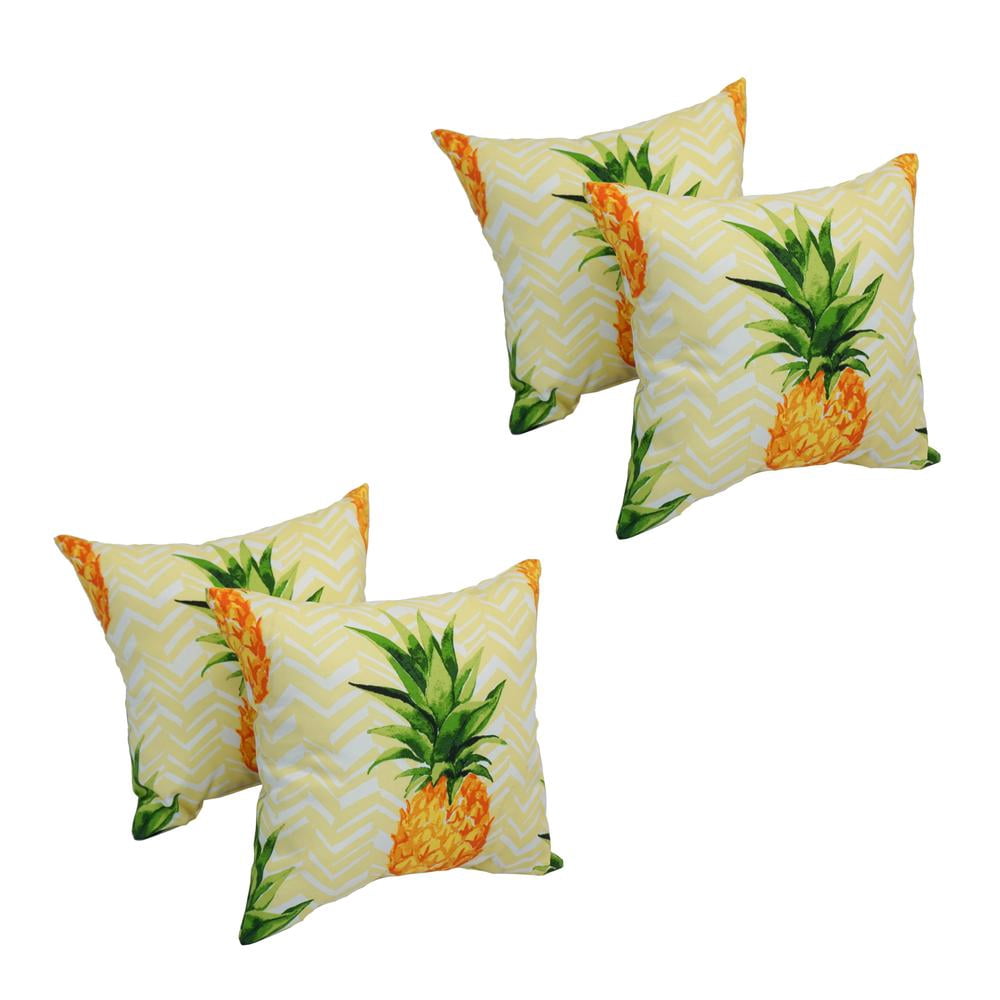 Spun Polyester 17-inch Outdoor Throw Pillows (Set of 4) CO-JO17-06-S4