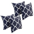 thumbnail image 1 of Blazing Needles 9910-S4-OD-161 17 in. Square Polyester Outdoor Throw Pillows, Landview Navy - Set of 4, 1 of 2