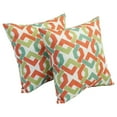 thumbnail image 1 of Blazing Needles  17-inch Square Polyester Outdoor Throw Pillows (Set of 4) Rieser Mango, 1 of 2