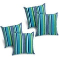 thumbnail image 1 of Blazing Needles 17-inch Square Solid Polyester Outdoor Throw Pillows (Set of 4), 1 of 2