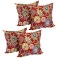thumbnail image 1 of Blazing Needles 17-inch Square Solid Polyester Outdoor Throw Pillows (Set of 4), 1 of 3