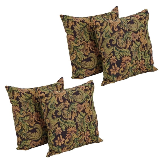 17-inch Tapestry Throw Pillows with Inserts (Set of 4) 9910-S4-ZP-ID-053