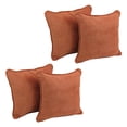 thumbnail image 1 of Blazing Needles Corded Microsuede Throw Pillow, 18 x 18, Spice 4 Count, 1 of 1