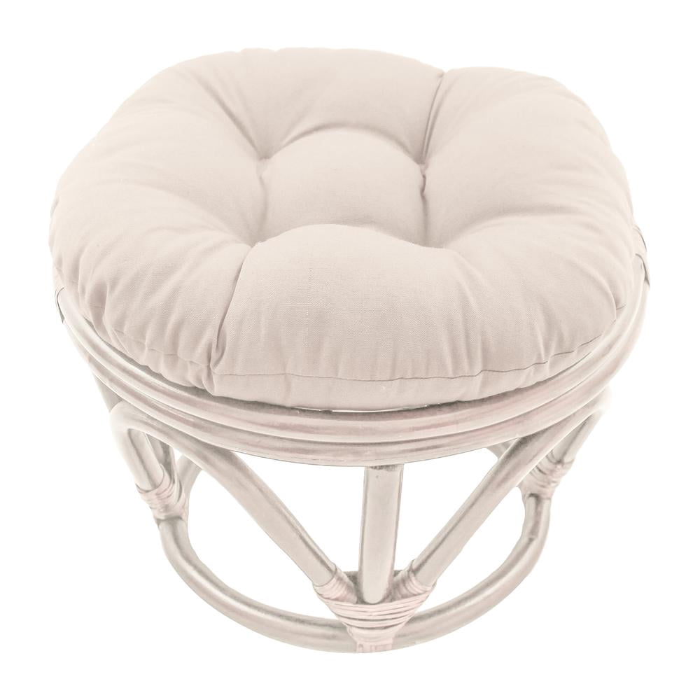 Blazing Needles  18-inch Footstool Cushion Small