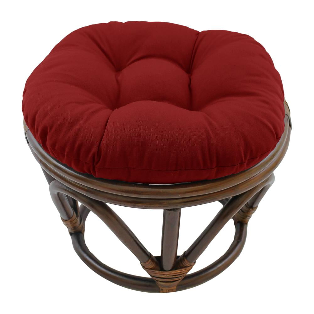 Blazing Needles 18 Inch Indoor Footstool Cushion