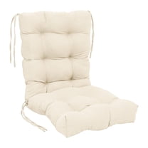 Blazing Needles 18-inch by 38-inch Solid Twill Tufted Chair Cushion